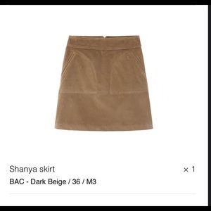 NWT APC Jupe Shanya Skirt.